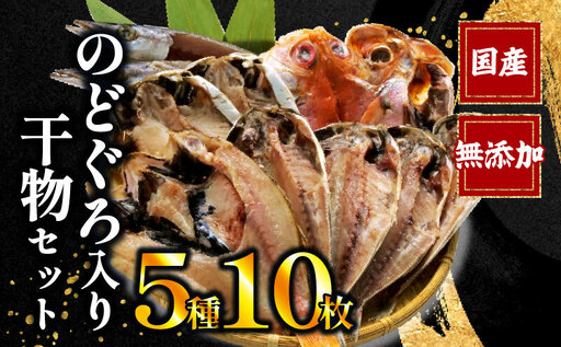 国産干物 5種 10枚 詰め合わせ 無添加 干物