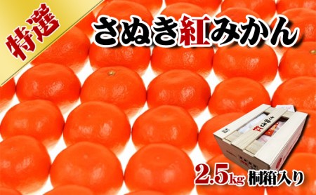 みかん さぬき紅みかん 香川県産 桐箱入り みかん【2.5kg】