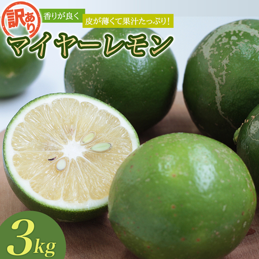 レモン 訳あり マイヤーレモン はぎファーム 3kg[hgf003A]