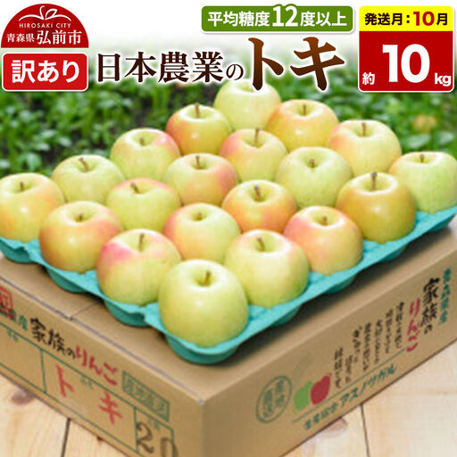 【26年10月発送】りんご トキ【訳あり】約10kg 平均糖度12度以上 青森県 弘前市 果物 フルーツ 林檎 リンゴ くだもの 不揃い 規格外
