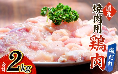 肉 鶏肉 小分け 鶏味付 焼肉 (塩だれ味) 400g×5パック 計2kg[冷凍]/ 肉 鶏肉 焼肉[tnk202]