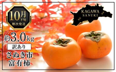 訳あり 富有柿 約3kg(約8個〜15個) 柿 かき 果物 フルーツ