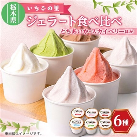 いちごの里ジェラート6種セット[配送不可地域:離島]
