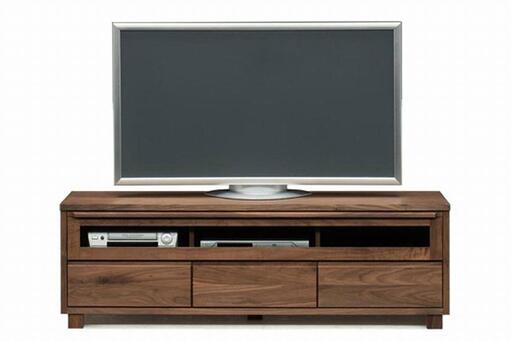 【幅153.2 奥行46 高さ49.3】アンリ153センチ幅テレビボード（ウォールナット）
