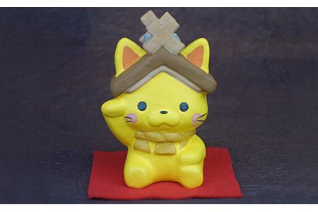 山陰浜田の伝統芸技術で作られた「しまねっこ招き猫」 縁起物 記念品 インテリア 敬老の日 【013_1522】