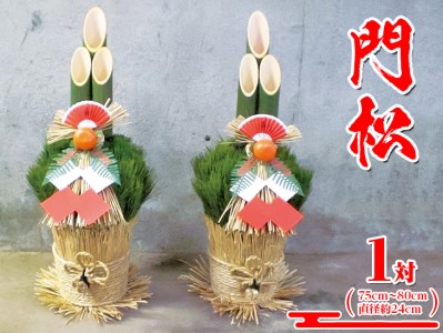先行予約 お正月用 門松 (1対) 生産量 日本一 置物 正月飾り 正月 門前 松 竹 玄関 飾り 2体 縁起物 正月飾り 家前 神具 工芸品 千葉県 銚子市 ハーブガーデンポケット