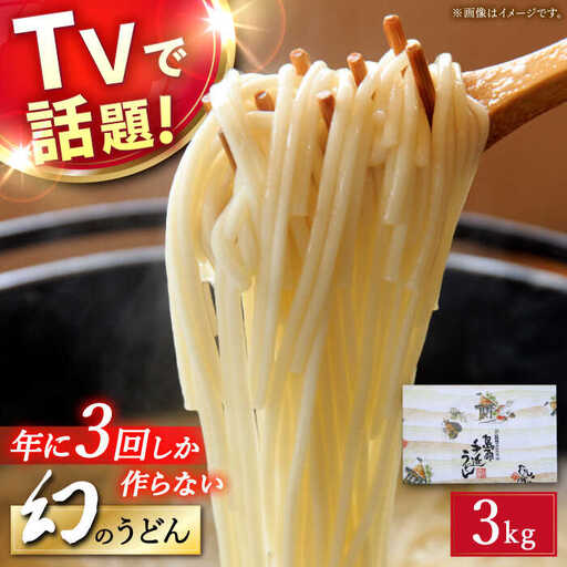 【年に3回しか作らない】幻の うどん 3kg / 南島原市 / 宮崎製麺所 [SDN006]