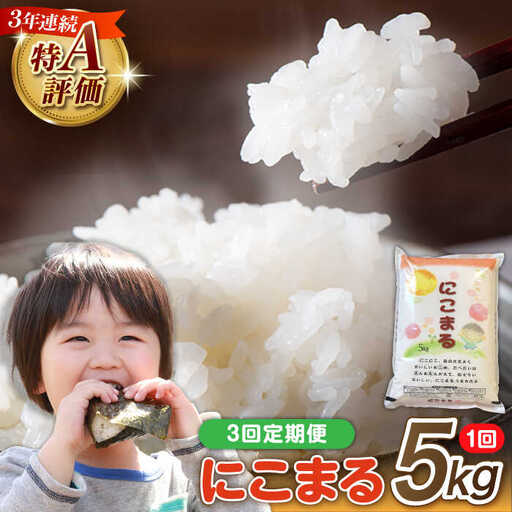 【3回定期便】 長崎県産 精米 にこまる 5kg 総計 15kg / 南島原市 / 大松屋商店 [SDR002]