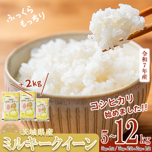 米 精米 R7年産 ミルキークイーン 12kg 7月