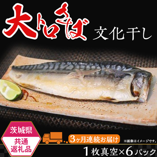 サバ 茨城限定 極上干物 大トロさば文化干し 定期品 3ヶ月 【茨城県共通返礼品/神栖市】