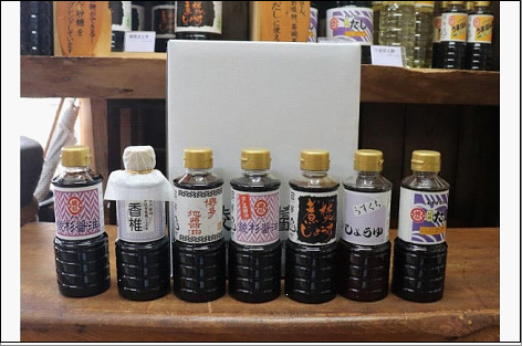 【福岡市香椎の老舗醤油屋】ミニサイズ調味料７本セット