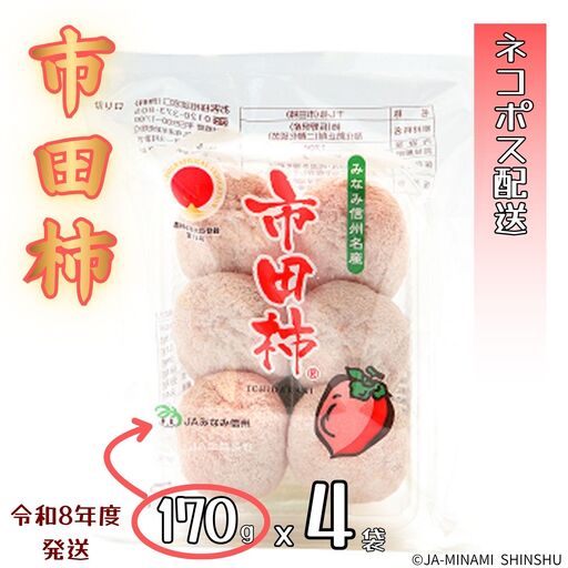 J17 昔ながらの市田柿 約170g×4袋