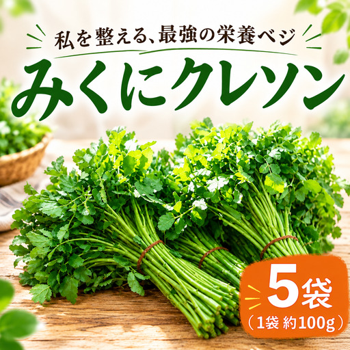 茨城県産 クレソン 100g×5袋 500g