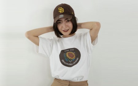 那珂市 マンホールＴシャツ 白 S M L XL ひまわり ご当地オリジナルデザイン オリジナルギフト 都道府県 リンクコーデ Tshirt ティーシャツ Tシャツ ご当地グッズ おしゃれ カラー 半袖 Ｔシャツ グラフィック アート STREET ストリート