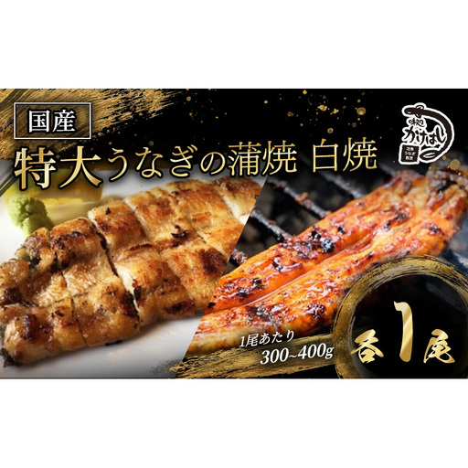 うなぎ 特大 国産 かけはし 蒲焼き・白焼き 備長炭焼き うなぎ【1尾 300〜400g】