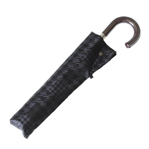 槙田商店【紳士折りたたみ傘】monotone 千鳥チェック《晴雨兼用》