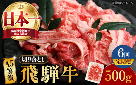 【6回定期便】【飛騨牛】A5等級切り落とし 500g [TAZ013] すき焼き