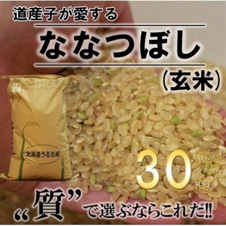 [令和7年産]ふかがわまい「ななつぼし玄米」30kg 