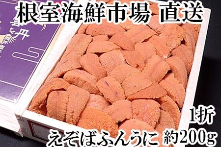 エゾバフンウニ(赤系)約200g×1折 C-11027