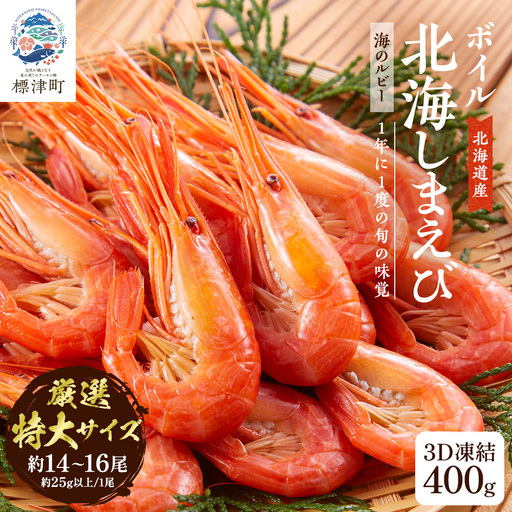【北海しまえび】 しまえび 特大 400g 【AF】