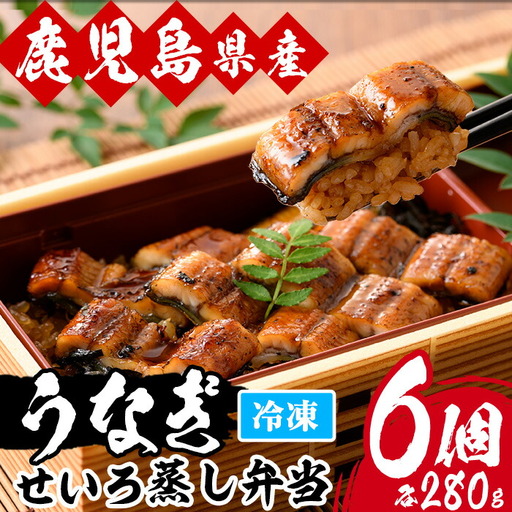 鹿児島県産 うなぎ せいろ蒸し弁当 ６個 うなぎ【00-025-10】