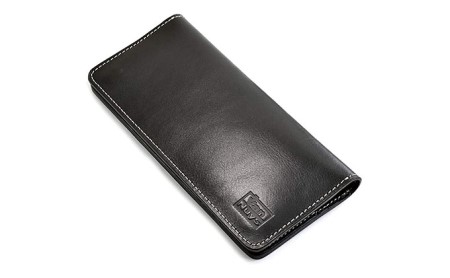 カードと紙幣収納のロングウォレット/スリムタイプ バンナイズ オイル シュリンク レザー 本革 財布 長財布 ファッション小物 ファッション カバン バッグ