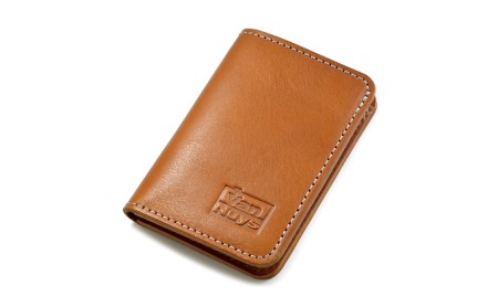 紙幣とカードが入る最小サイズウォレット　バンナイズ オイル シュリンク レザー 本革 財布 コンパクト ファッション小物 アクセサリー 
