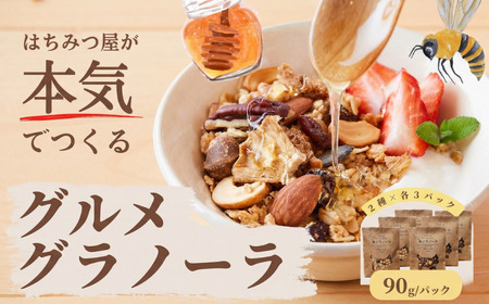 グラノーラ 無添加 国産はちみつ使用 [ノラノーラ ミケ&クロ]ココナッツ・ショコラ ギフト包装 6袋セット(90g×6) A