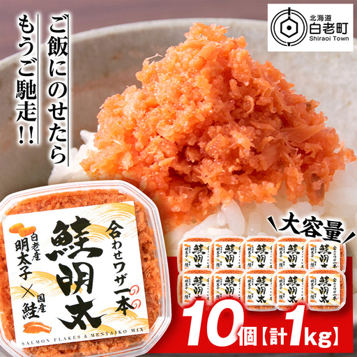 しゃけめんたい 鮭明太 100g×10パック 【斎藤水産】 AM069