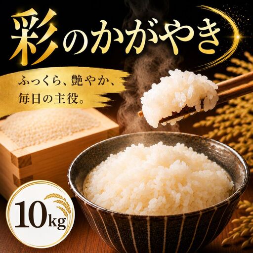 【精米】 令和7年産 彩のかがやき 10kg 米