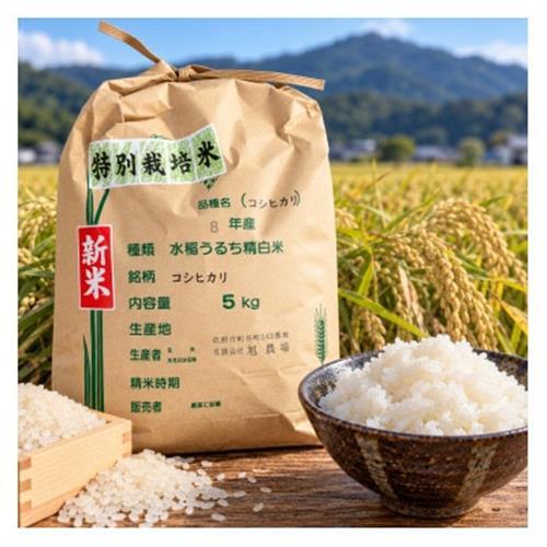 令和8年収穫　栃木県佐野市産コシヒカリ 5kg_ 精米 米    コシヒカリ 米 こしひかり_【1356397】
