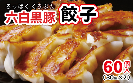 和水 黒いダイヤモンド「六白黒豚」餃子 60個（30個入り×2P） | 熊本県 熊本 くまもと 和水町 なごみまち なごみ 豚肉 黒豚 餃子 ぎょうざ ギョウザ 冷凍 惣菜