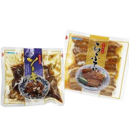 [オキハム]やわらか琉球料理セット(常温) 〇 おかず 家庭の味 お夜食 ちょっと飯 甘辛 お肉料理 煮付け おつまみ 常温保存 お手軽 下宿生のおとも