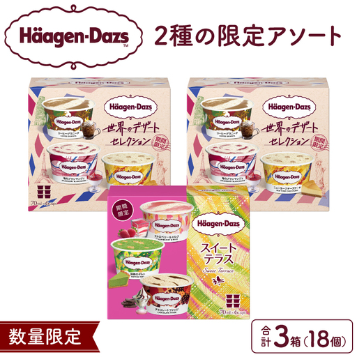 ハーゲンダッツ『限定アソート3箱』アイスクリーム アイス_H0016-169