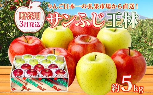りんご詰合せ サンふじ王林 青森県産 贈答用 りんご詰合せ【約5kg】【3月発送】