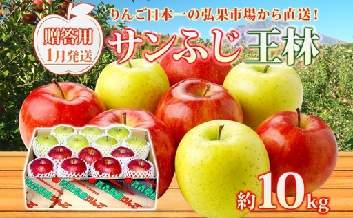 りんご詰合せ サンふじ王林 青森県産 贈答用 りんご詰合せ【約10kg】【1月発送】