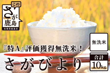 佐賀県産 厳選 さがびより(無洗米)白米 10kg