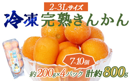 [先行予約]産地直送 冷凍完熟きんかん 800g