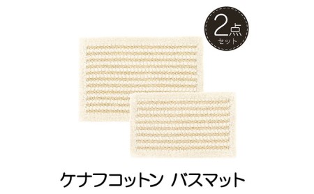 バスマット ケナフ 素足快適 2点セット 天然 バスマット