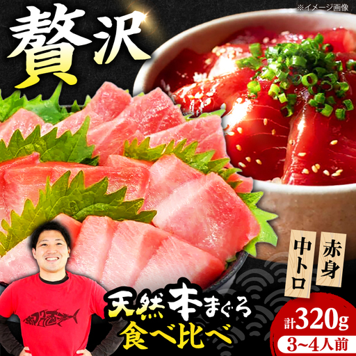 天然本まぐろ赤身＆中トロセット(160g×2) [AOCE002] まぐろ