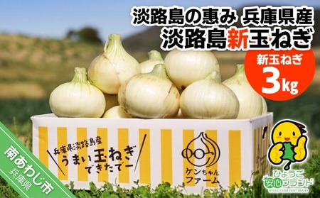 [新玉予約!]＼うまい玉ねぎできたでー/ 特別栽培・新玉ねぎ3kg 〜ひょうご安心ブランド認証取得〜◆配送R9.3月中旬〜5月末