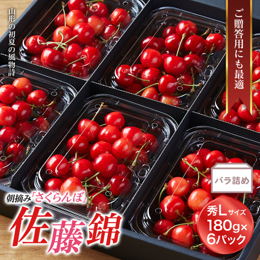 【2027年先行予約】山形特産 朝摘さくらんぼ直送便 佐藤錦 秀品 Lサイズ 1.08kg FSY-0121