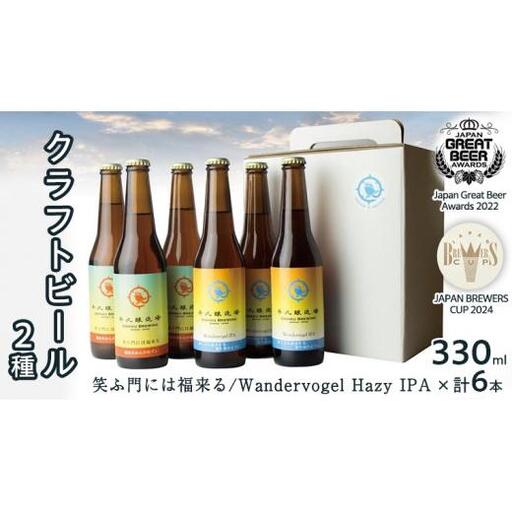 2年連続！《 ジャパン・グレートビア・アワーズ 受賞 》 クラフトビール 2種 計 6本 セット