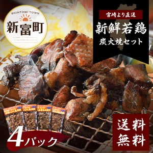鶏炭火焼きセット(真空パック)[B17-45]