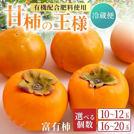 ＜非公開＞【先行予約】有機配合肥料使用 冷蔵富有柿 16玉から20玉 2025年12月中旬から2026年1月下旬 出荷予定【春光園】 柿 かき 甘柿 甘い 果物 フルーツ