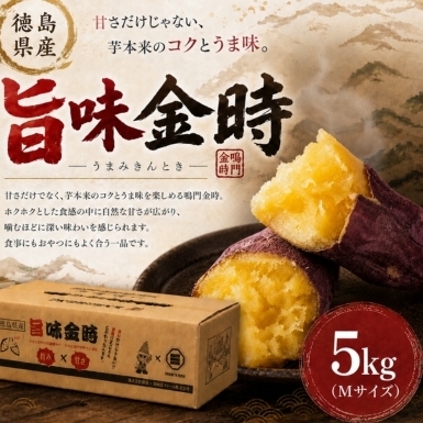 【予約受付中・2026年11月中旬頃より順次発送】鳴門市大津産　旨味金時 5kg　鳴門　ほくほく　天ぷら　焼き芋　スイーツ　さつまいも　