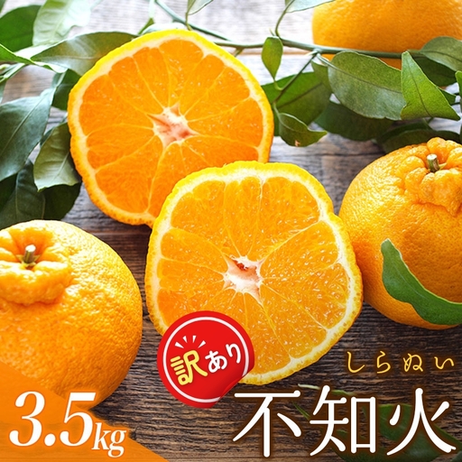 不知火 訳あり 約3.5kg ＋痛み保証 大小混合 不知火【njb670E】