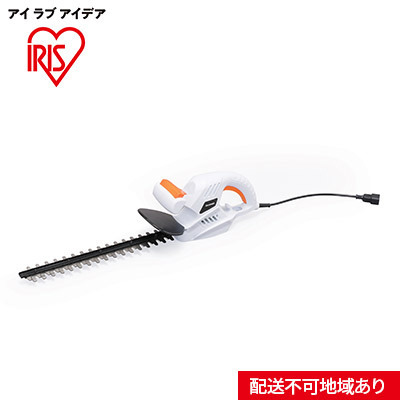 ヘッジトリマー AHT450 ホワイト 園芸 DIY 軽量 ハイパワー アイリスオーヤマ 