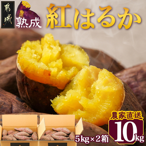 [農家直送]山下農園 熟成紅はるか 10kg〔AA-I705〕_(都城市) 紅はるか 山下農園 さつまいも