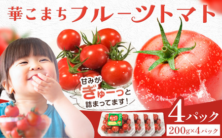 トマト 華こまち フルーツトマト 200g×4パック[11月上旬-6月上旬頃出荷予定]